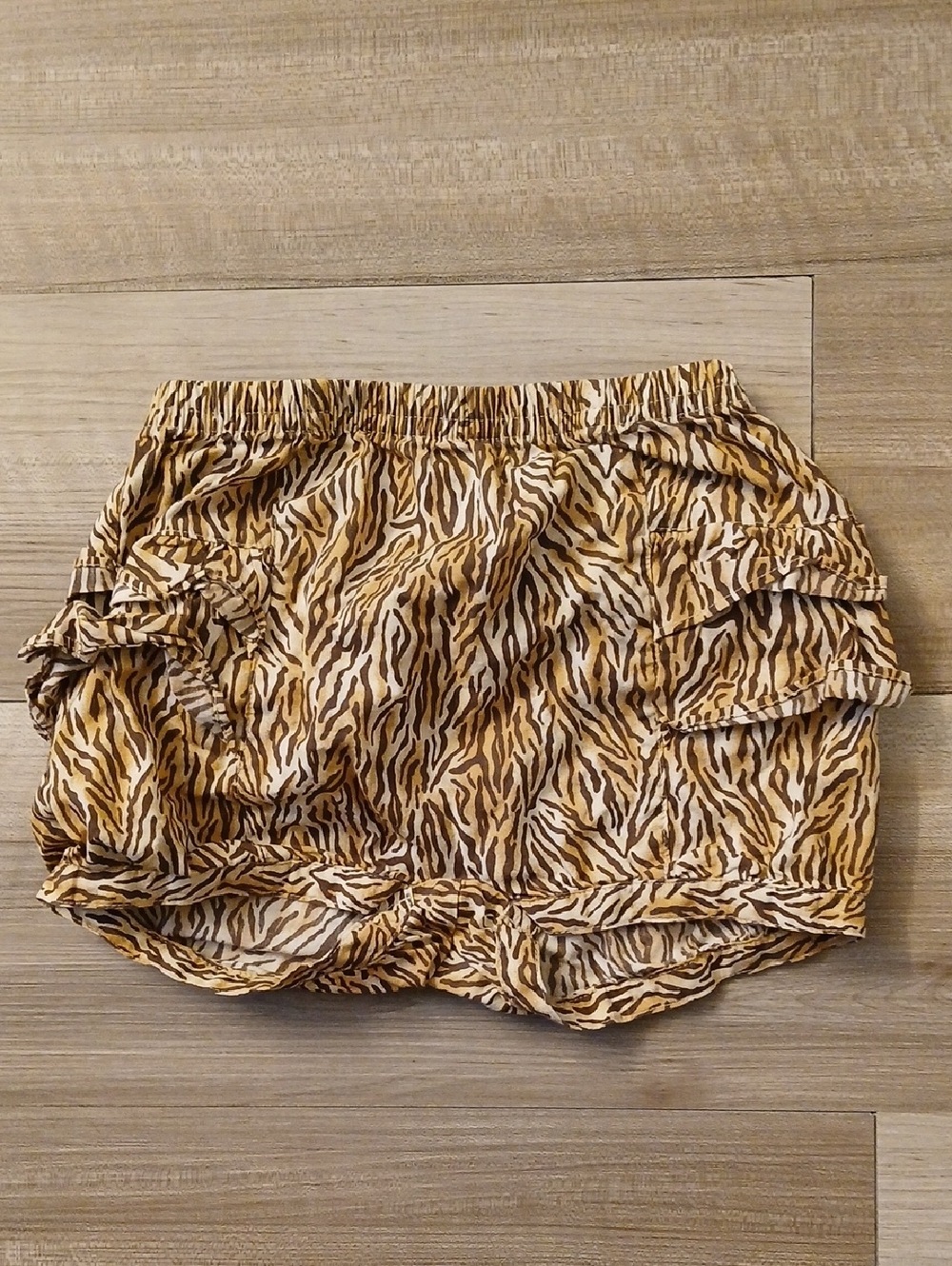 Gymboree Symmer Safari Tiger Ruffle Bloomer Vintage Size 18-24 Months (J)